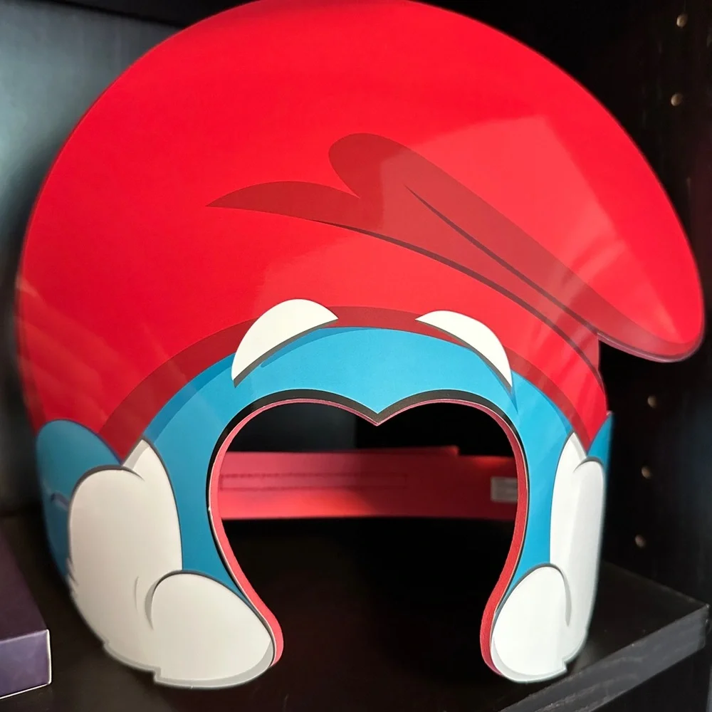 Smurfs Movie Papa Smurf Mask 2025 Premiere Vinyl Costume Accessory